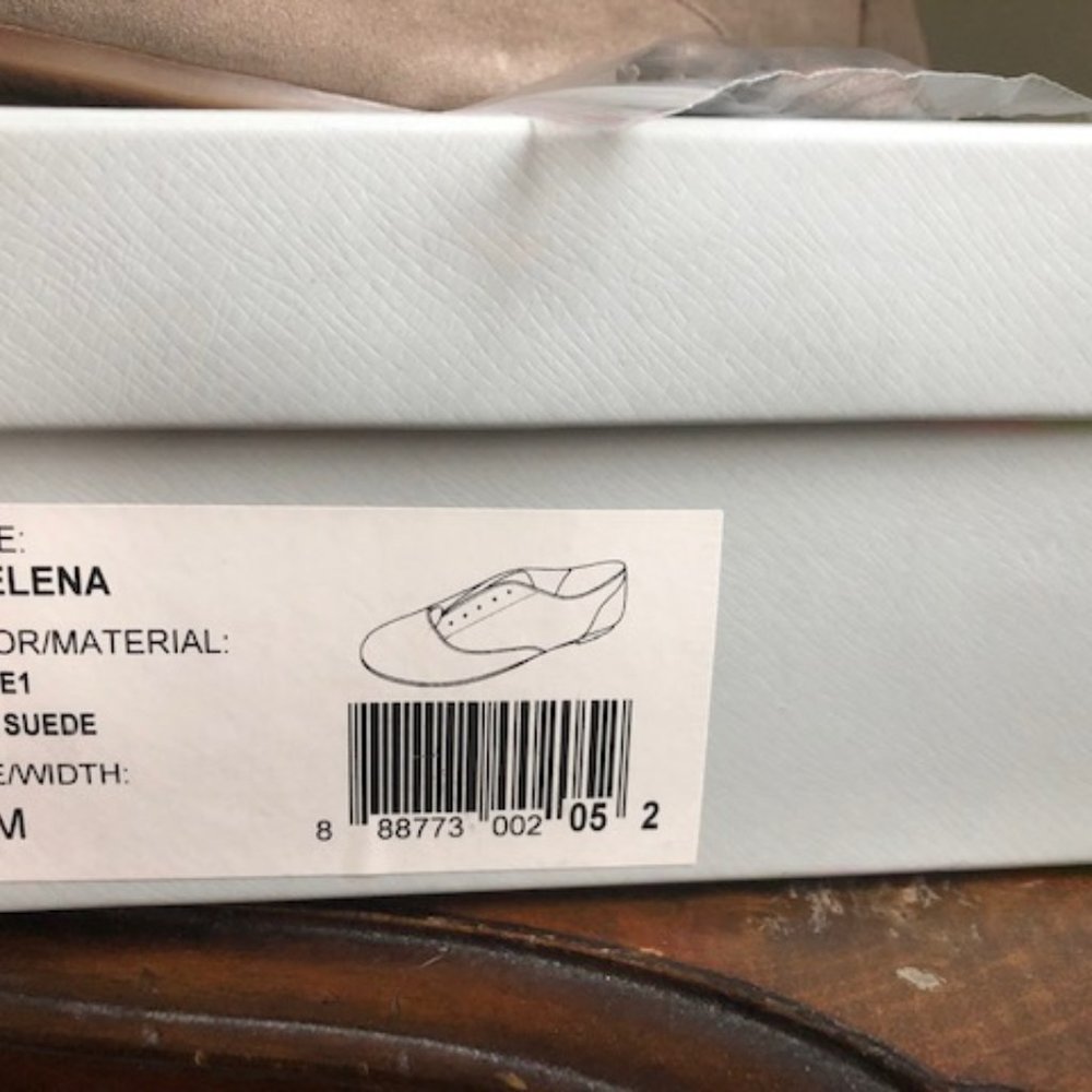 Sole Society So-Elena Suede Loafer Flat Slip On Oxford Taupe 9 - Picture 5 of 5